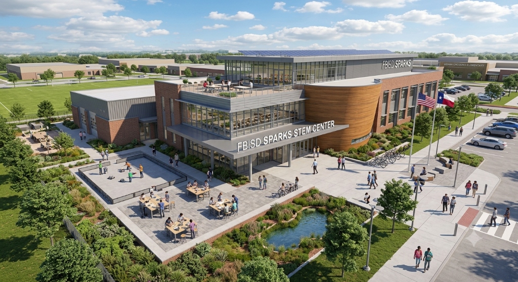 FBISD SPARKS STEM Center Architectural Render